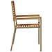 Sedia da Giardino Impilabile  con Cuscini 2 pz Beige in Polirattan - Foto miniatura 6