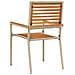 Sedia da Giardino Impilabile  con Cuscini 2 pz Beige in Polirattan - Foto miniatura 7