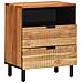 Comodino  50x33x62 cm in legno massello di acacia - Foto miniatura 2