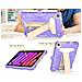 Custodia Per Ipad Mini 6 8.3"" Con Supporto E Alloggiamento Per Stilo Viola - Foto miniatura 2