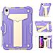 Custodia Per Ipad Mini 6 8.3"" Con Supporto E Alloggiamento Per Stilo Viola - Foto miniatura 4