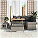 Set Divano da Giardino 8 pcs Grigio 100 x 100 x 71 cm - Foto miniatura 3