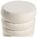 Pouf Sumpter Bouclé Bianco Sporco - Foto miniatura 4