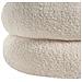 Pouf Sumpter Bouclé Bianco Sporco - Foto miniatura 5