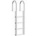 Scala da Molo Argento 45 x 11.5 x 162 cm Alluminio - Foto miniatura 1
