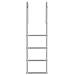 Scala da Molo Argento 45 x 11.5 x 162 cm Alluminio - Foto miniatura 4