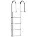 Scala da Molo Argento 45 x 11.5 x 162 cm Alluminio - Foto miniatura 6