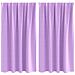 Tende con tende 2 pcs Viola Poliestere - Foto miniatura 1