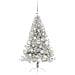 Albero di Natale artificiale con luci integrate Argento 120 cm - Foto miniatura 3