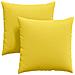 Cuscini da Divano 2 pcs Giallo Chiaro 60 x 60 cm Tessuto - Foto miniatura 1