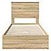 Letto con Contenitore con testiera Rovere Sonoma 90 x 190 cm - Foto miniatura 8