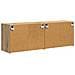 Mobile TV da parete 2 pcs Rovere artigianale 59,5 x 31 x 40 cm - Foto miniatura 8