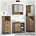 Set di mobili per il bagno con porta 4 pcs Rovere artigianale - Foto miniatura 2