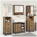 Set di mobili per il bagno con porta 4 pcs Rovere artigianale - Foto miniatura 4