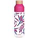 Bottiglia D'acqua Ice 840ml Con Tappo In Legno E Motivo Fogliame Stilizzato, Rosa - Foto miniatura 1