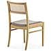 Set Di 2 Sedie Vilma Colore Rovere, Legno Massello E Rattan Naturale - Foto miniatura 6
