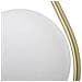 Applique Glamy Drop In Ferro Dorato Con Sfera In Vetro Bianco E Cornice A Goccia - Foto miniatura 5