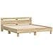 Struttura del letto Sonoma 193 x 203 cm Legno multistrato - Foto miniatura 1