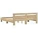 Struttura del letto Sonoma 193 x 203 cm Legno multistrato - Foto miniatura 7
