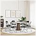 Sedia pieghevole 8 pcs Nero e Grigio 48 x 43,5 x 81 cm - Foto miniatura 4