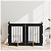Cancello per cani con supporti 4 pcs Rovere Nero 60 x 80 cm - Foto miniatura 2