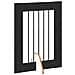 Cancello per cani con supporti 4 pcs Rovere Nero 60 x 80 cm - Foto miniatura 5