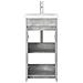 Mobile da bagno con lavabo Grigio Cemento 42 x 40 x 84,5 cm - Foto miniatura 3