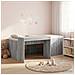 Letto alto per bambini con scrivania Sonoma grigio 90 x 200 cm - Foto miniatura 2