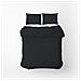 Set di biancheria da letto in microfibra 150x200 - Nero - Morbidezza vellutata - Design elegante - Foto miniatura 5