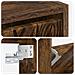 Mobiletto per Scarpe da Muro DELFT 71 x 17 x 43 cm Rovere Fumo - Foto miniatura 7
