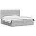 Letto con contenitore e materasso Grigio Chiaro 200 x 200 cm - Foto miniatura 3