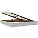 Letto con contenitore e materasso Grigio Chiaro 200 x 200 cm - Foto miniatura 5