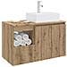 Set di mobili per il bagno 2 pz Rovere Artigianale - Foto miniatura 5