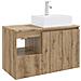 Set di mobili per il bagno 2 pz Rovere Artigianale - Foto miniatura 1