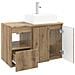 Set di mobili per il bagno 2 pz Rovere Artigianale - Foto miniatura 10
