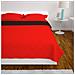 Copriletto Trapuntato Doppia Faccia Rosso E Nero 230x260 Cm - Foto miniatura 4