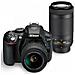 Fotocamera D5300 24,2 Mpx Display LCD Wi-Fi Colore Nero + KIT AFP 18-55 / 70-300 mm + SD8GB - Foto miniatura 1