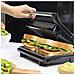 Piastra Per Panini Toast Griglia Grill In Pietra Antiaderente Rock'ngrill 750 W - Foto miniatura 1