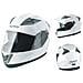 Casco Integrale Moto Scooter Visierino Parasole Touring Bianco Xl - Foto miniatura 1