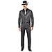 Costume Da Gangster In Stile Charleston Adulto - Taglia: M - Foto miniatura 1
