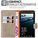 Custodia Compatibile Con Nokia Lumia 929 / 930 In Marrone Cappuccino - Coperchio Protettiva Con Chiusura Magnetica, Funzione Stand E Tasca Per Le Carte - Foto miniatura 2