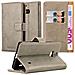 Custodia Compatibile Con Nokia Lumia 929 / 930 In Marrone Cappuccino - Coperchio Protettiva Con Chiusura Magnetica, Funzione Stand E Tasca Per Le Carte - Foto miniatura 1