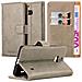 Custodia Compatibile Con Nokia Lumia 929 / 930 In Marrone Cappuccino - Coperchio Protettiva Con Chiusura Magnetica, Funzione Stand E Tasca Per Le Carte - Foto miniatura 3
