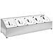 Supporto Gastronorm Con 5 Contenitori Gn 1/6 In Acciaio Inox - Foto miniatura 1