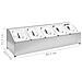 Supporto Gastronorm Con 5 Contenitori Gn 1/6 In Acciaio Inox - Foto miniatura 7