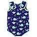 Di Nuoto Del Bambino Wrap Bambino Muta Ragazzi Warmsuit Ragazze Uv Costume Da Bagno (0-6 Mesi Blue Whale)  - Foto miniatura 4
