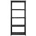 Scaffale A 5 Ripiani Nero 142x38x170 Cm In Plastica - Foto miniatura 3