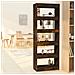 Libreria /Divisorio Rovere Fumo 60x30x166 cm in Truciolato - Foto miniatura 1