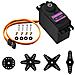 1 Pezzo Mg996r Torque Servo Motore Con Puleggia Metallo Per Rc Auto Barca Elicottero, Colore Nero - Foto miniatura 2