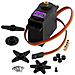 1 Pezzo Mg996r Torque Servo Motore Con Puleggia Metallo Per Rc Auto Barca Elicottero, Colore Nero - Foto miniatura 1